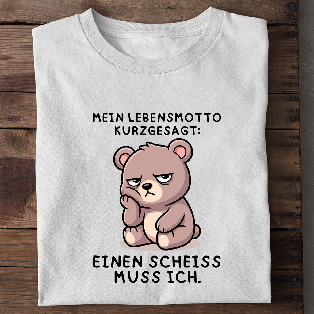 T-Shirt Einen Scheiß muss ich, Detailansicht