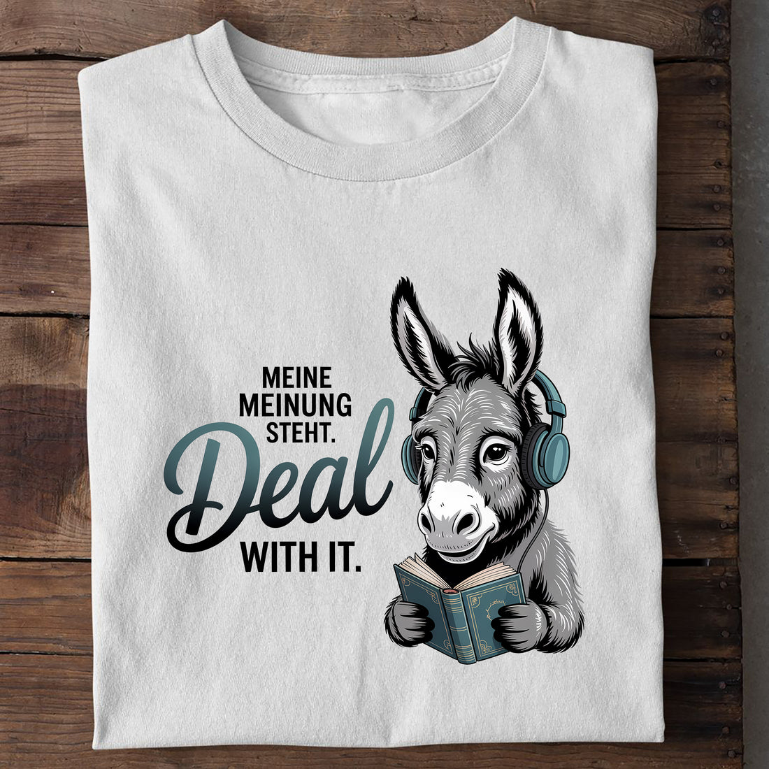 T-Shirt Meine Meinung steht, Detailansicht