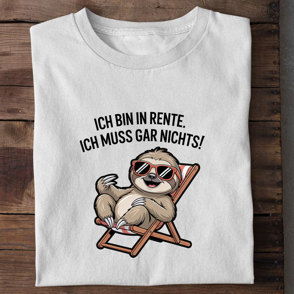 Bio T-Shirt Rente Faultier, getragen