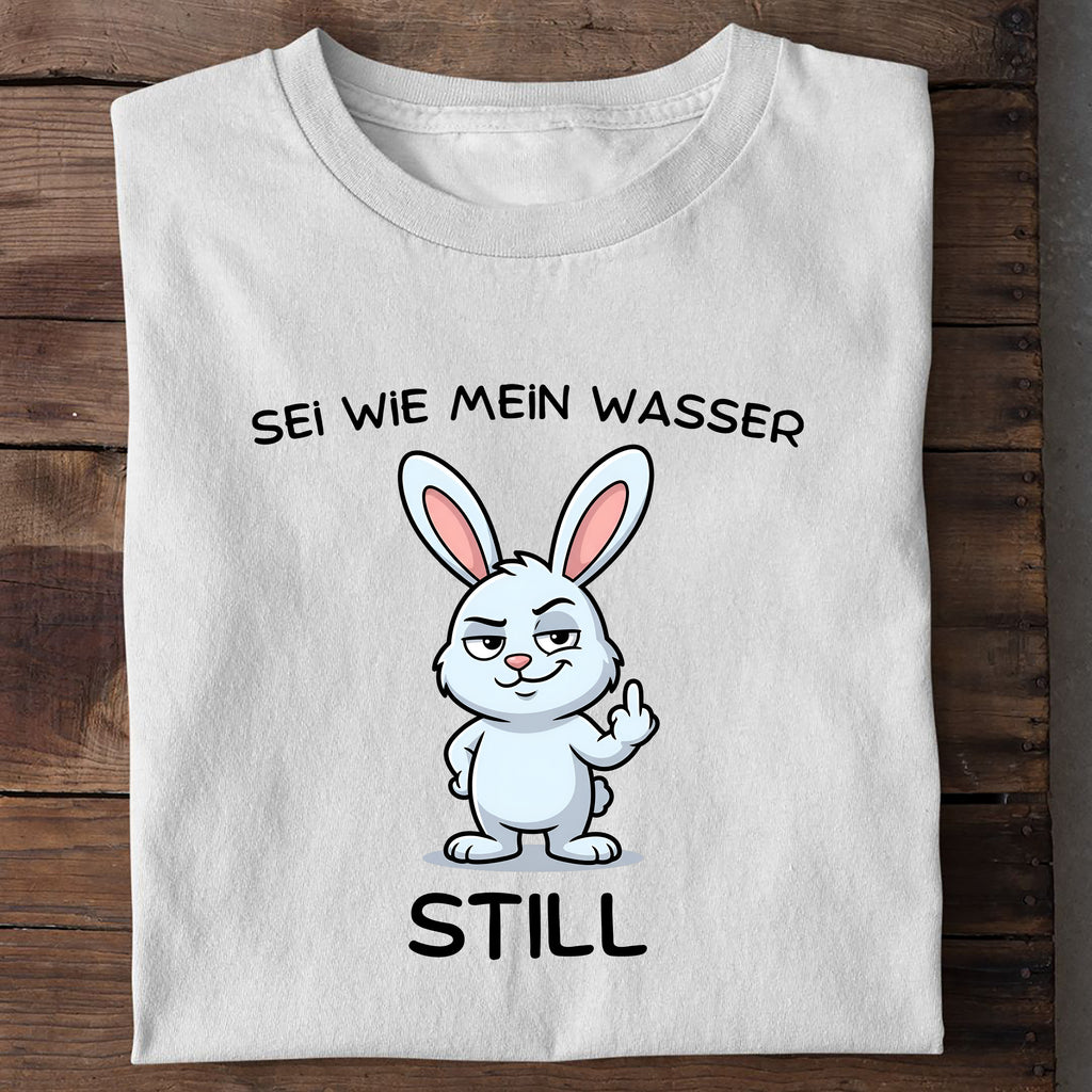T-Shirt Sei wie mein Wasser, Detailansicht