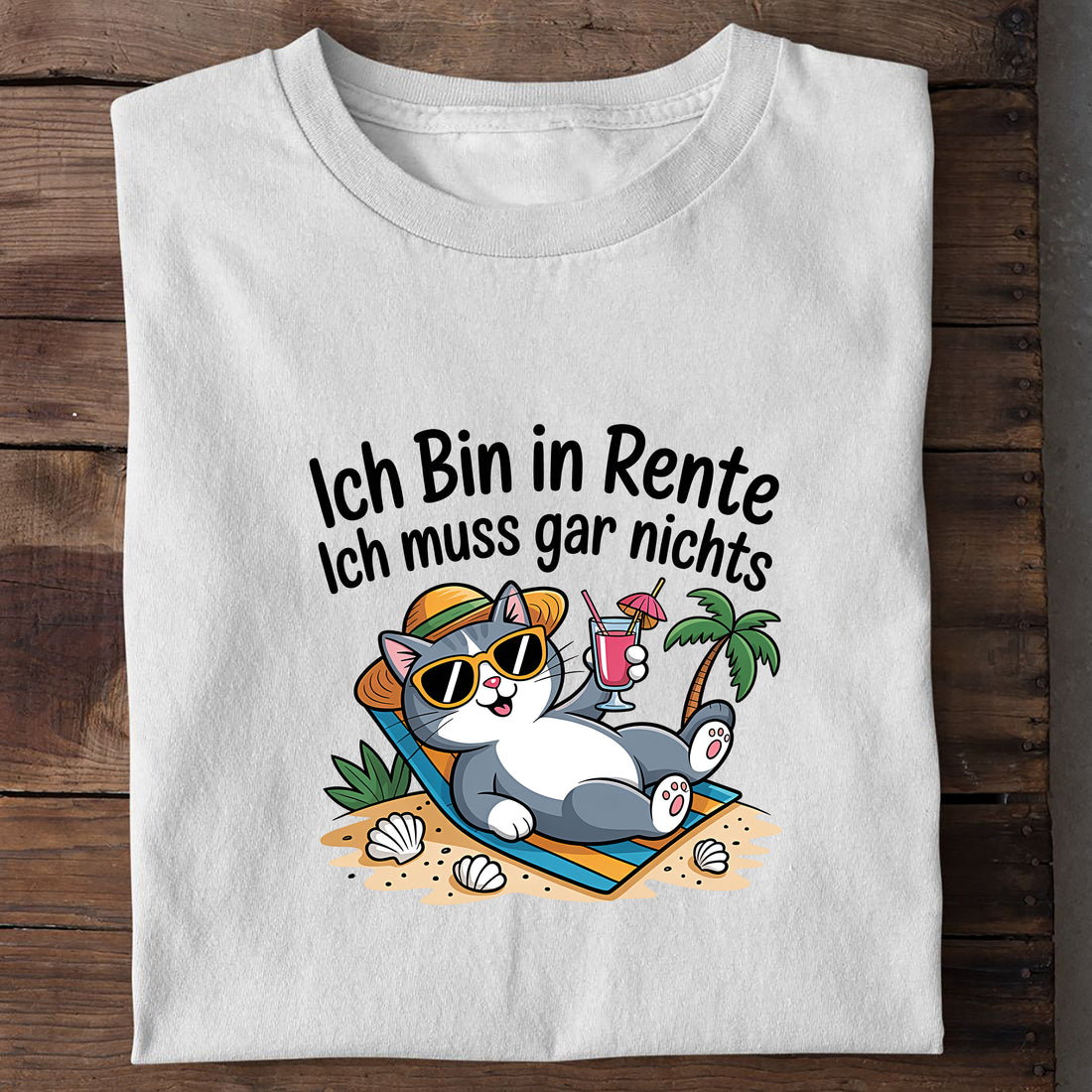Bio T-Shirt Ich Bin in Rente, Motivansicht