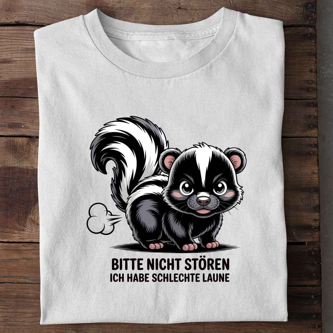 T-Shirt schlechte Laune, Detailansicht