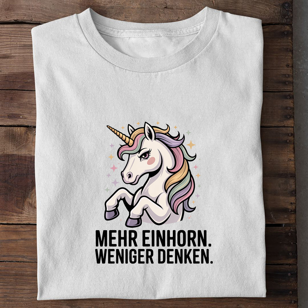 T-Shirt Mehr Einhorn, Detailansicht