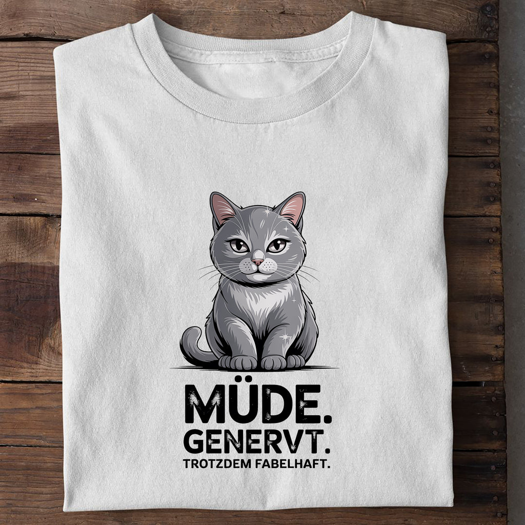 T-Shirt Mäßig genervt, Detailansicht
