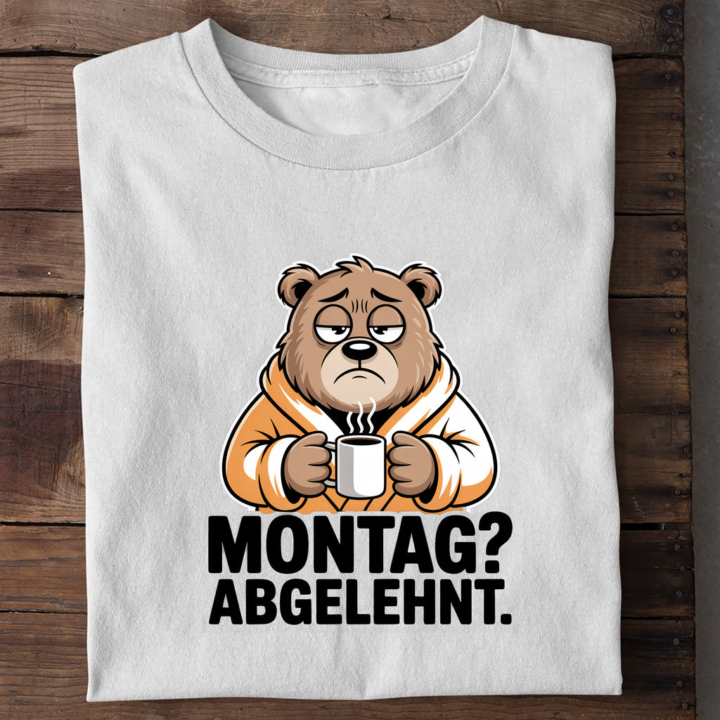 T-Shirt Montag Abgelehnt, Detailansicht