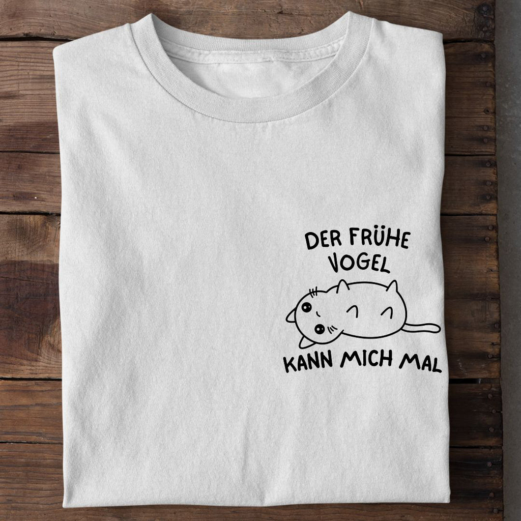 Der Frühe Vogel Katze T-Shirt