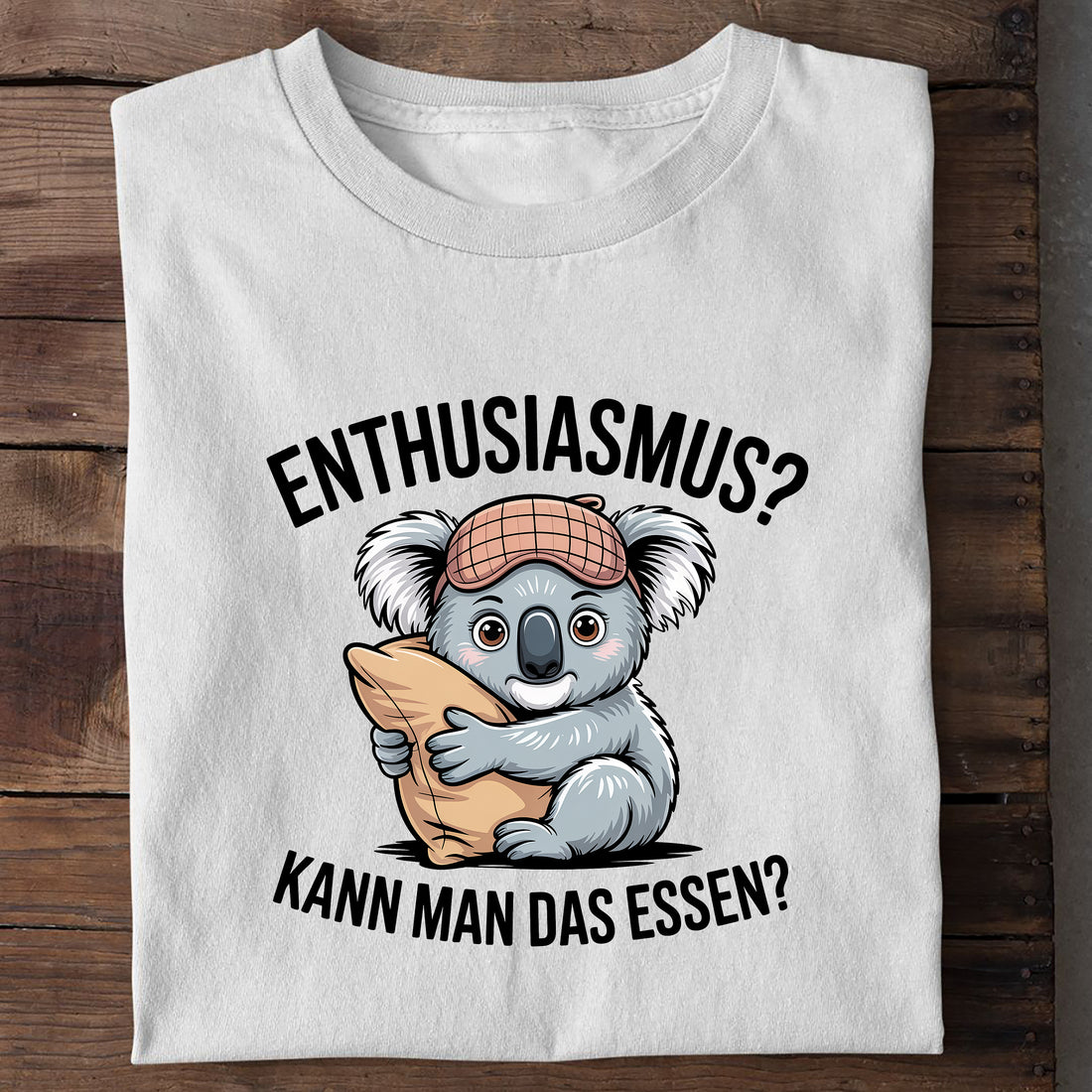 T-Shirt Kann man das Essen, Detailansicht