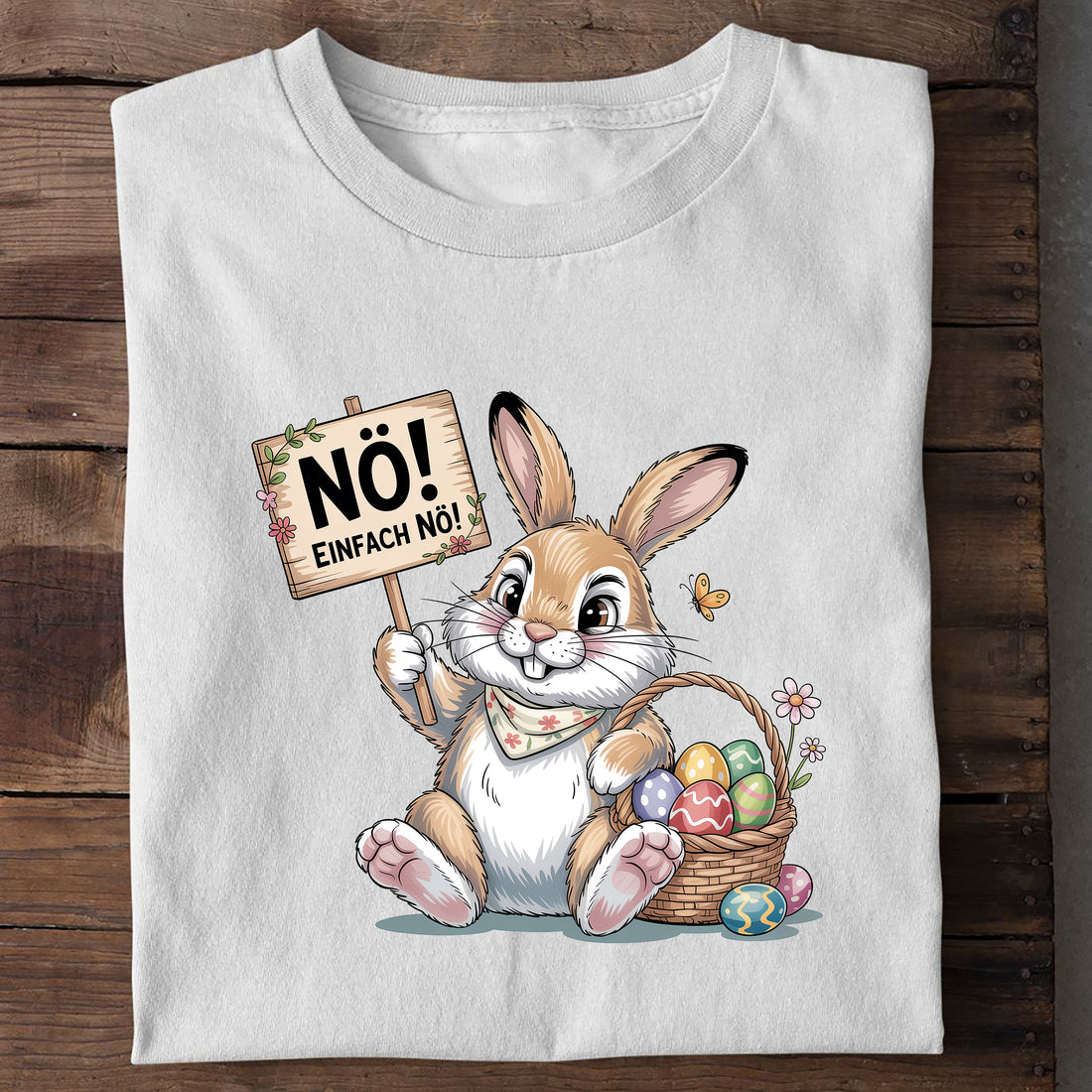T-Shirt Nö Hase, Detailansicht