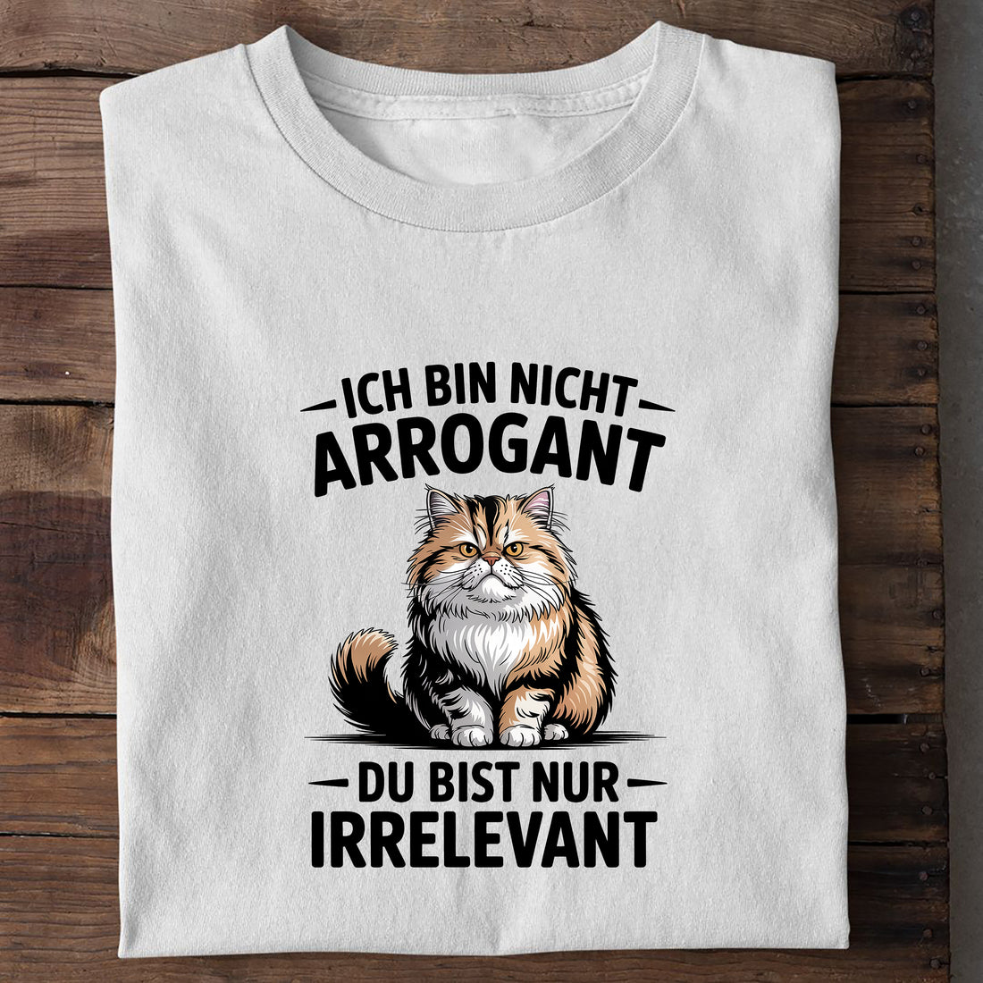 T-Shirt Arrogant, Detailansicht