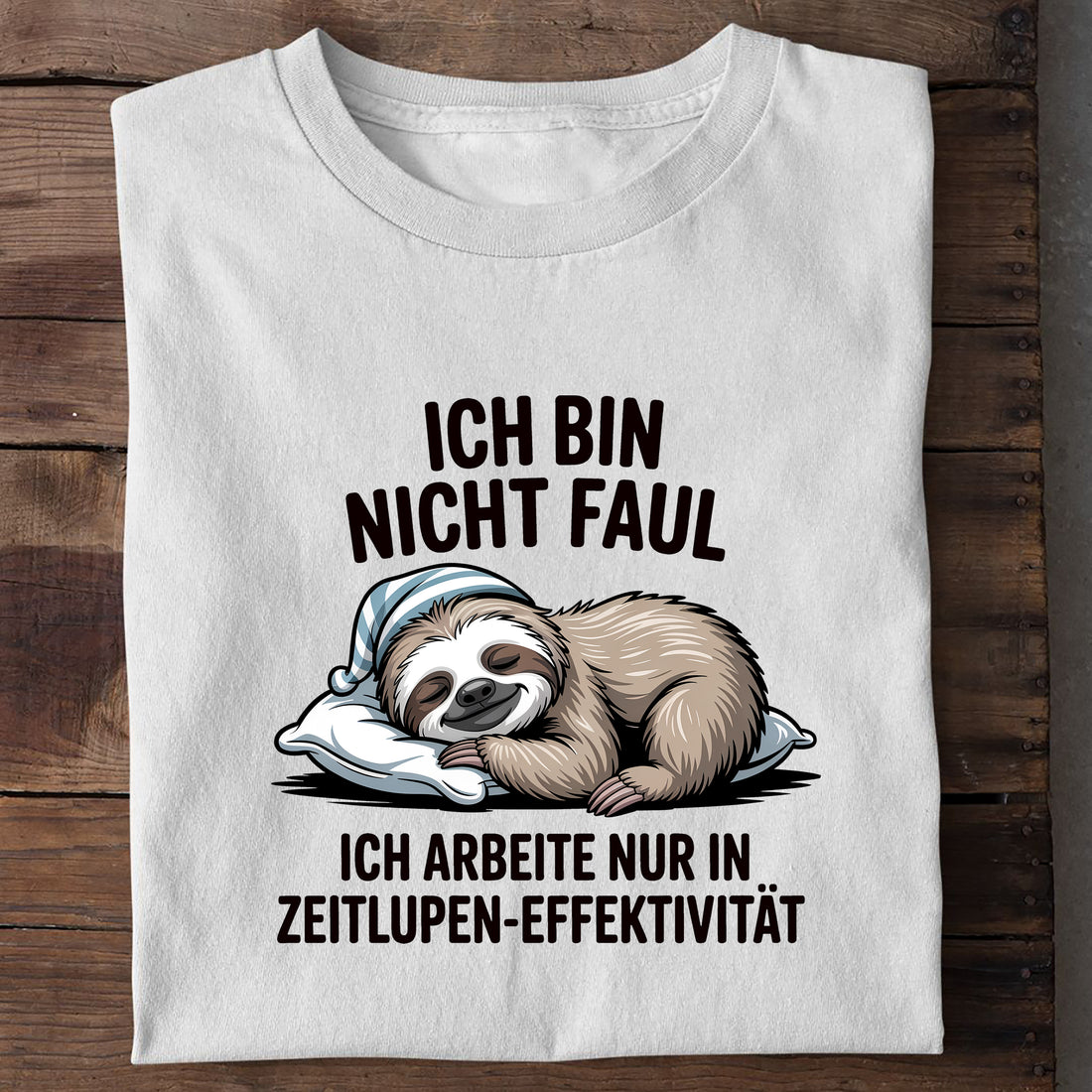 T-Shirt Zeitlupen Effektivität, Detailansicht