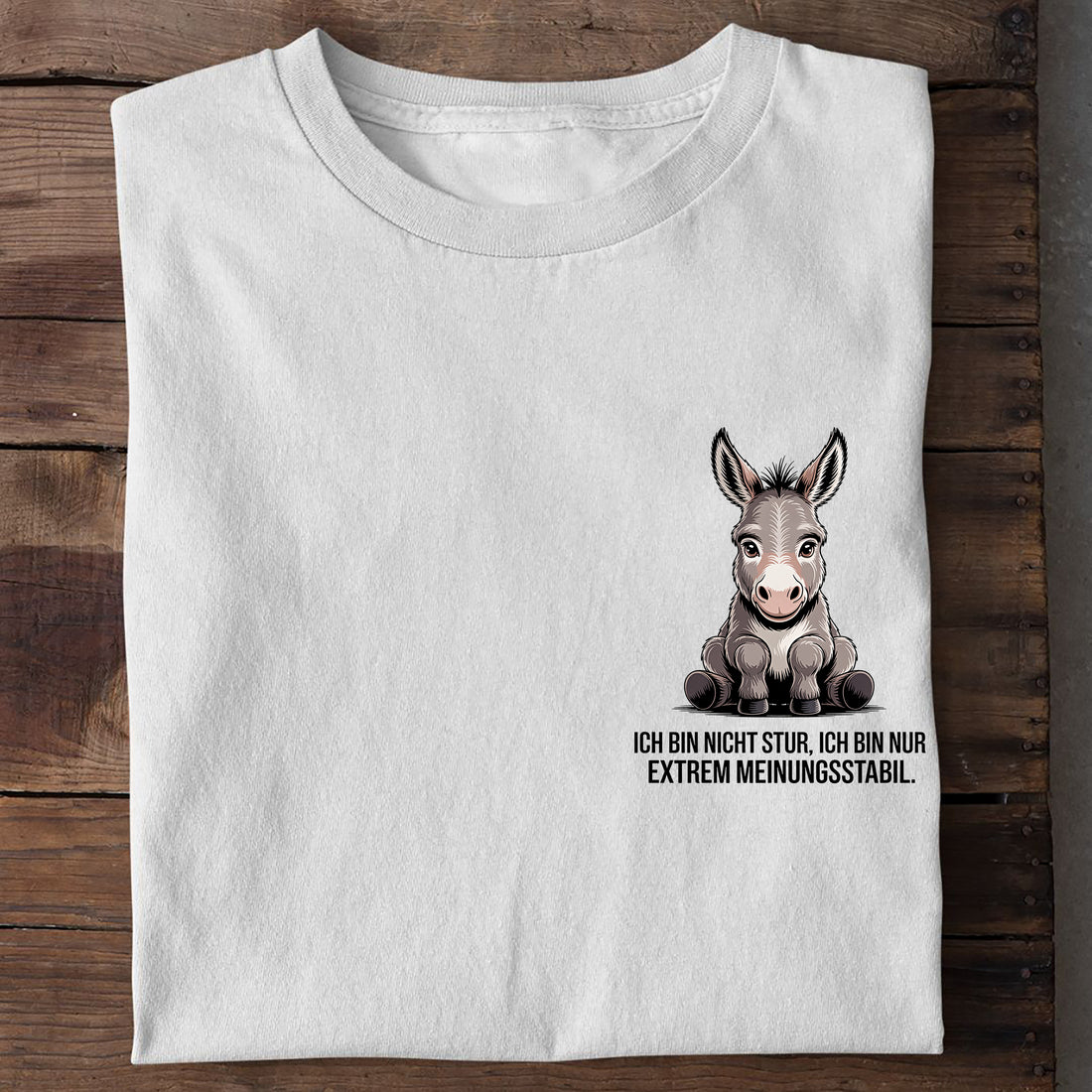 T-Shirt Stur, getragen
