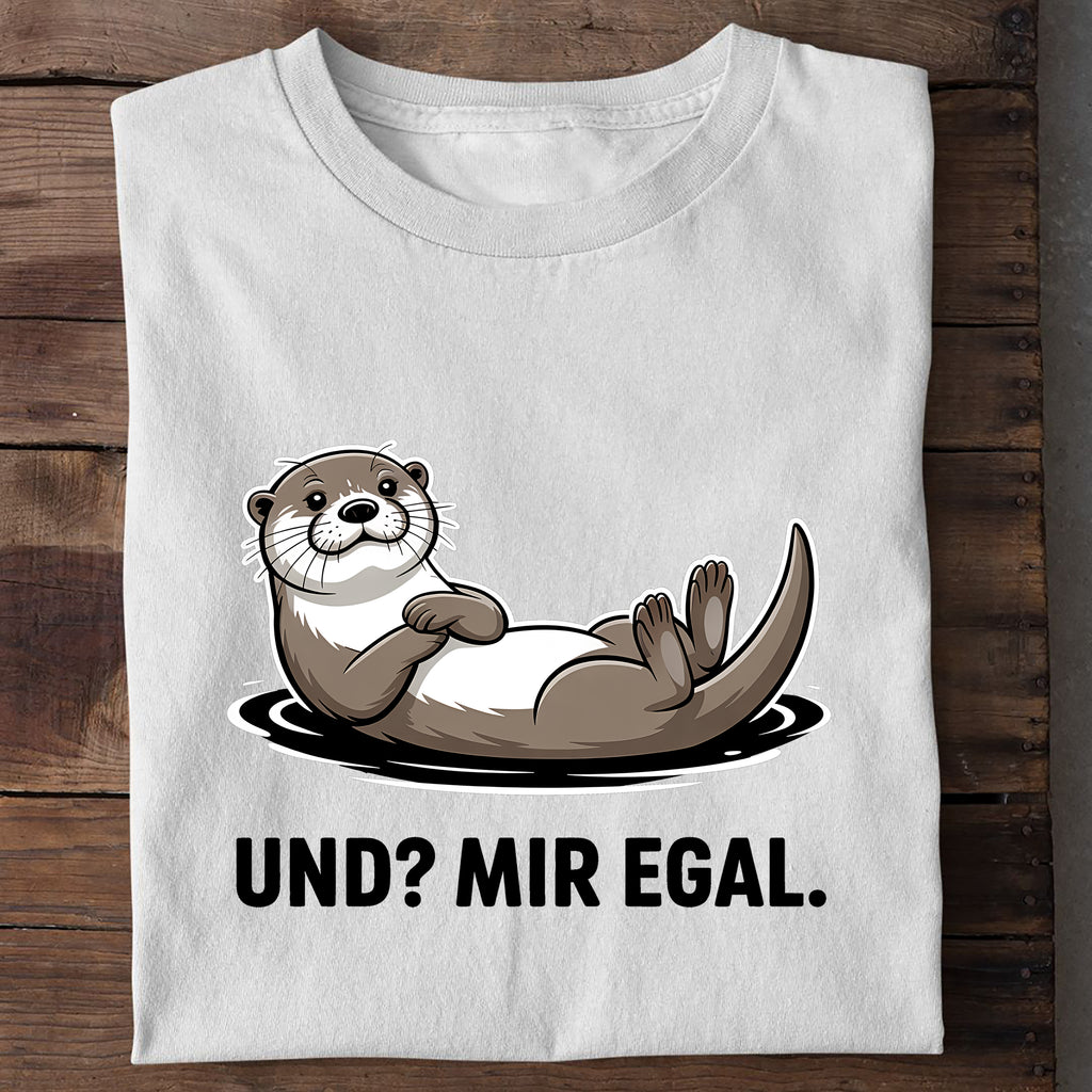 T-Shirt Und Mir egal!, Detailansicht