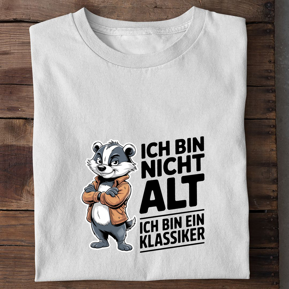 T-Shirt Ich bin ein Klassiker, Detailansicht