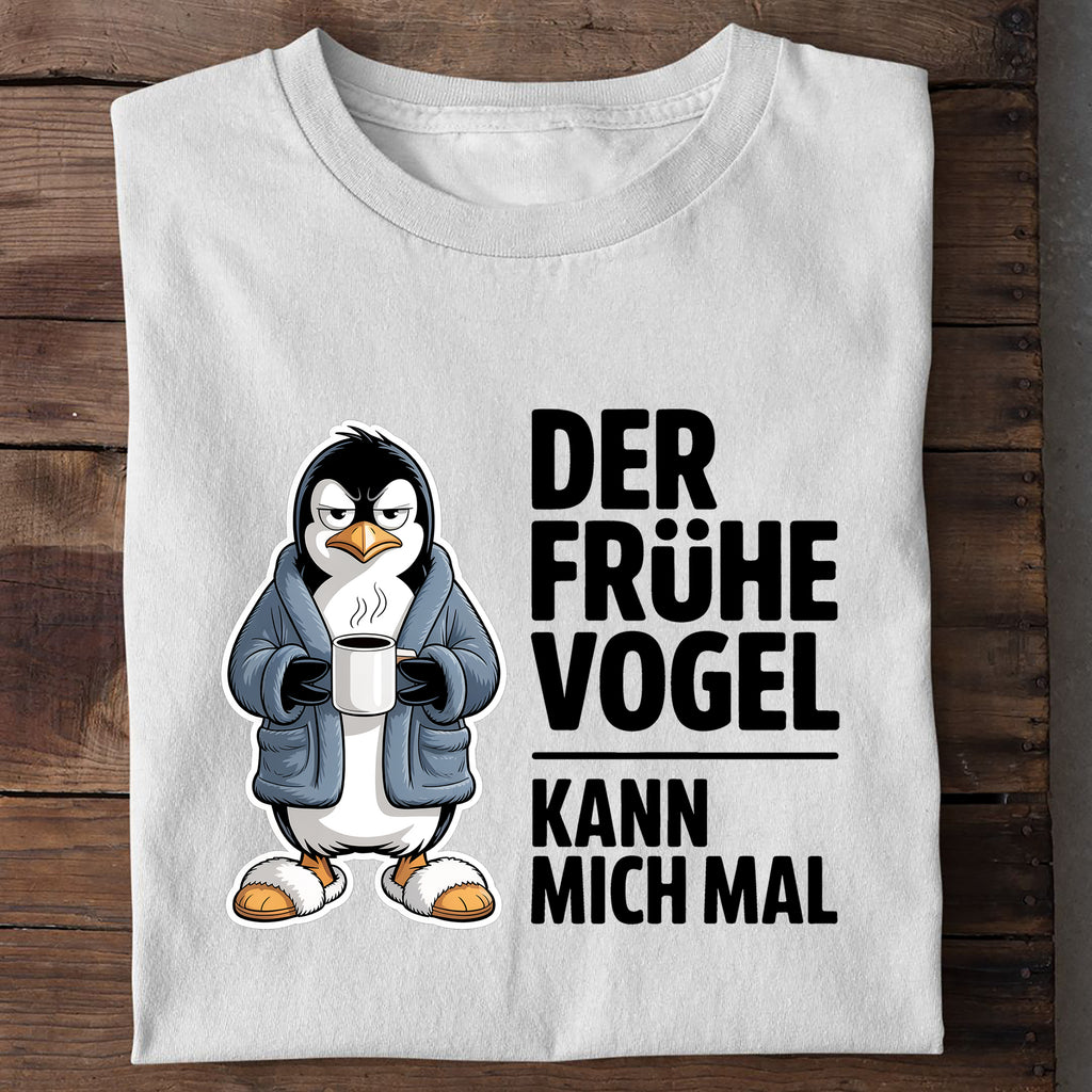T-Shirt Frühe Pinguin, Detailansicht