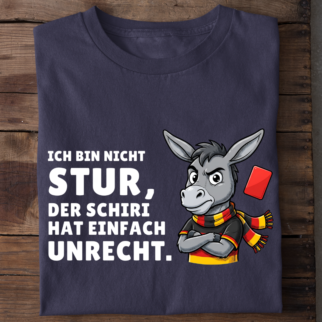 Sturer Esel Fußball Bio T-Shirt