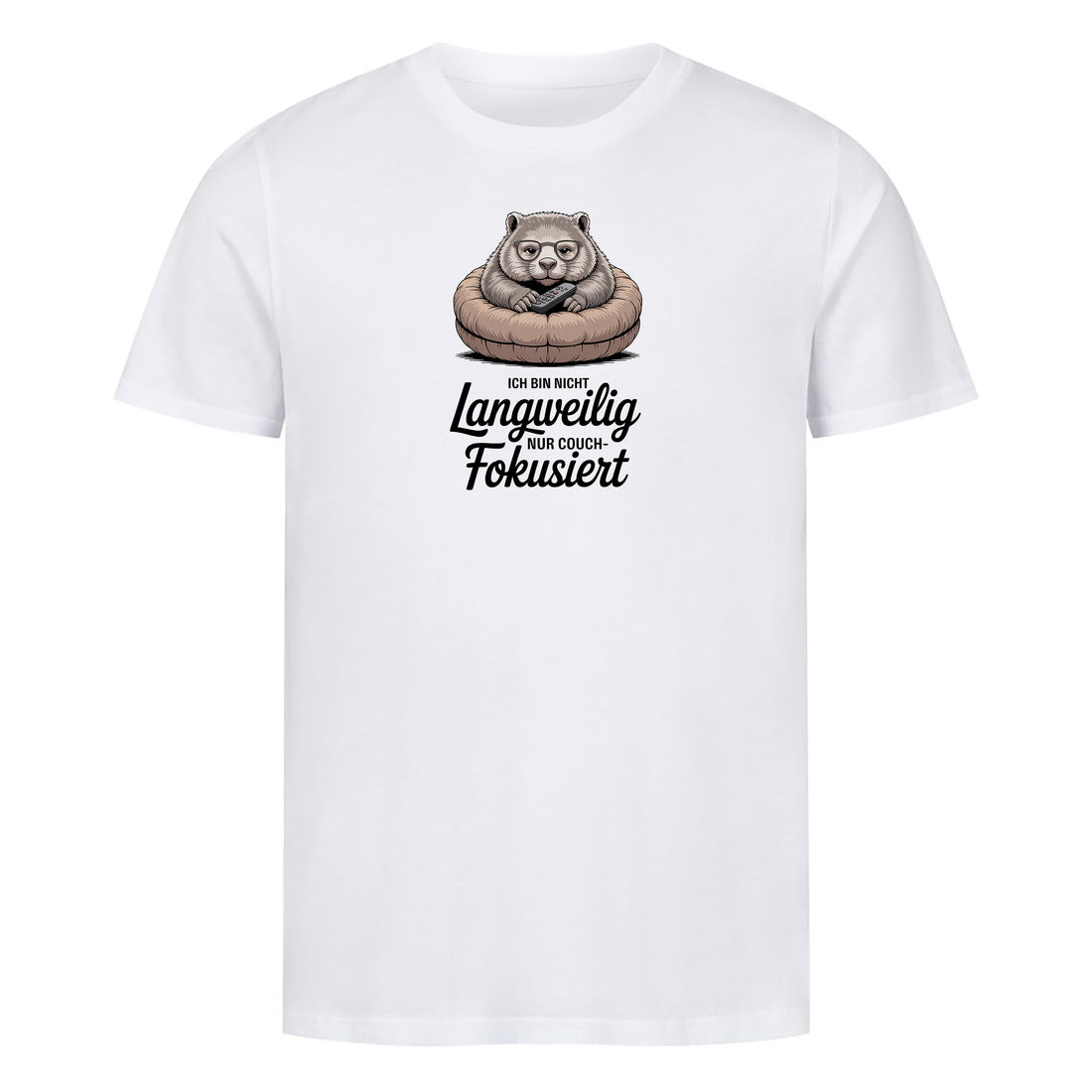 T-Shirt Couch - fokussiert, Detailansicht