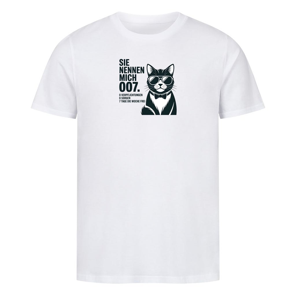 T-Shirt Sie nennen mich 007, Motivansicht