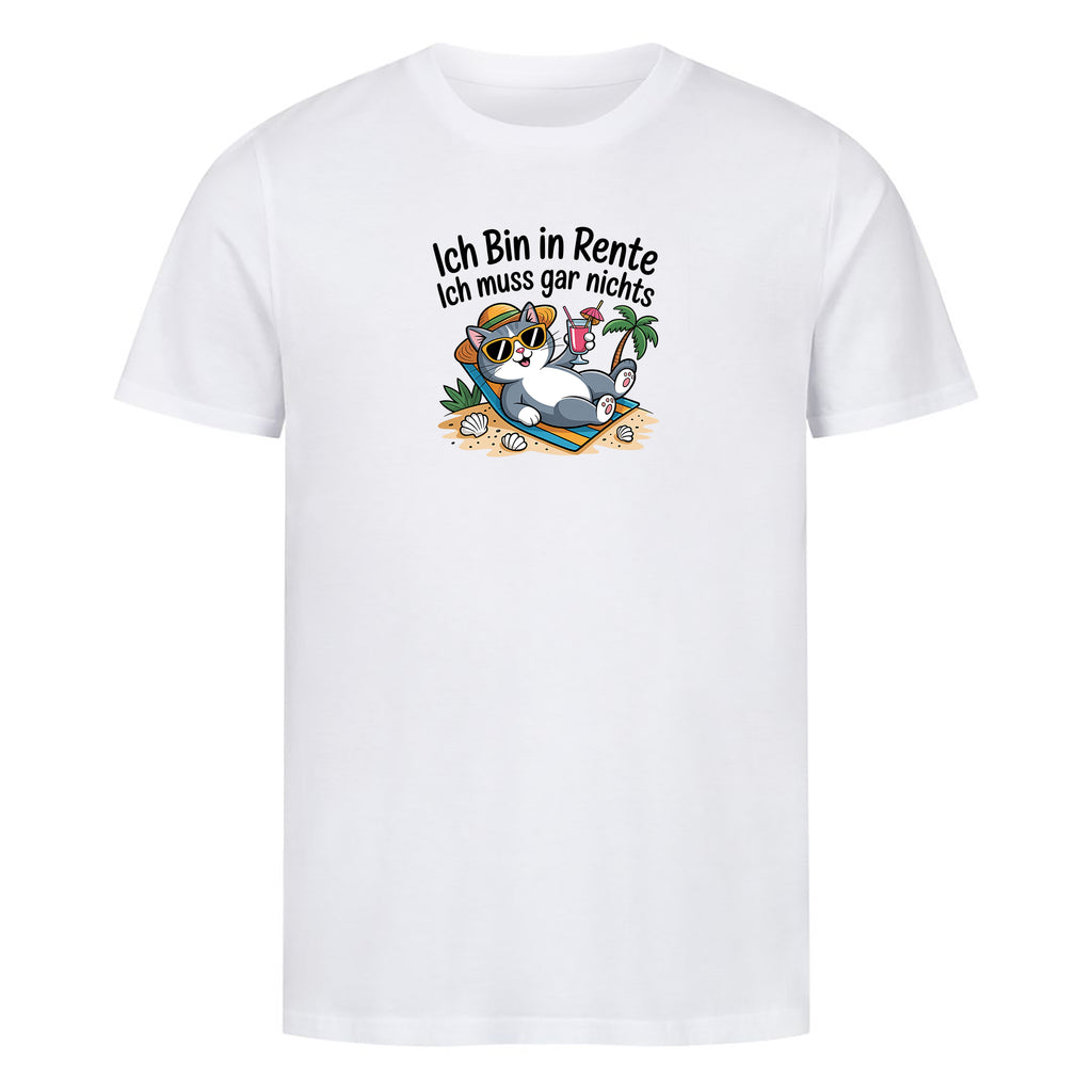 Bio T-Shirt Ich Bin in Rente, getragen