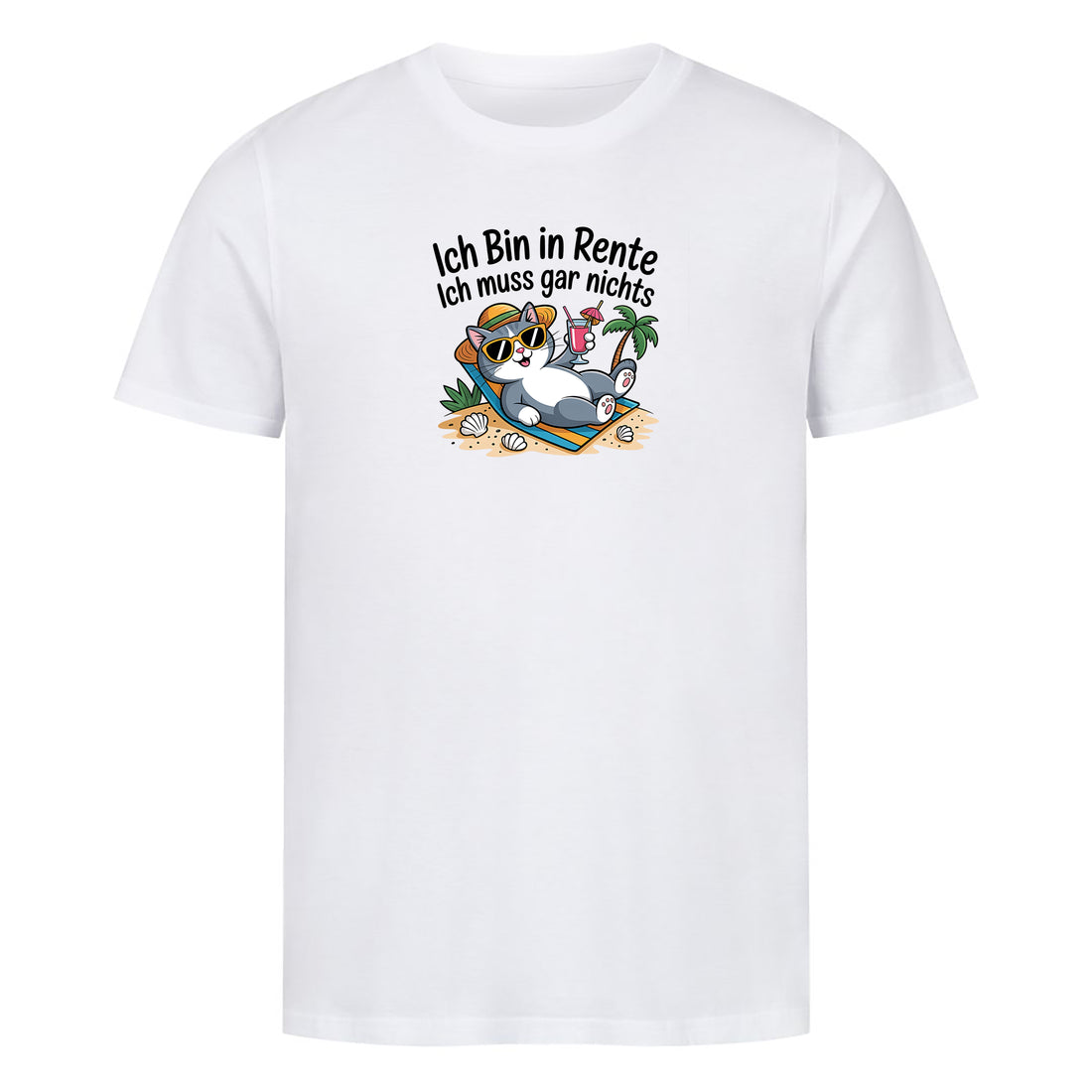 Bio T-Shirt Ich Bin in Rente, getragen