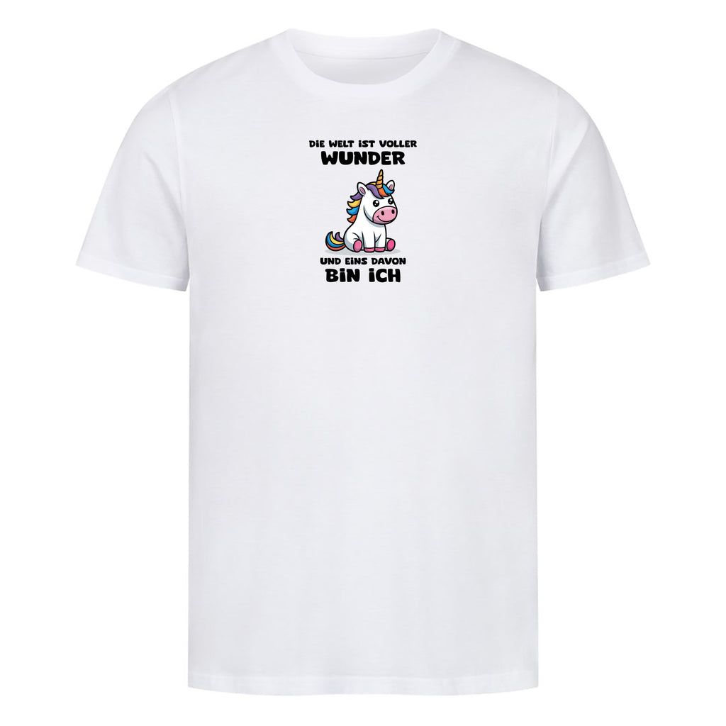 T-Shirt Die Welt ist voller Wunder, Motivansicht
