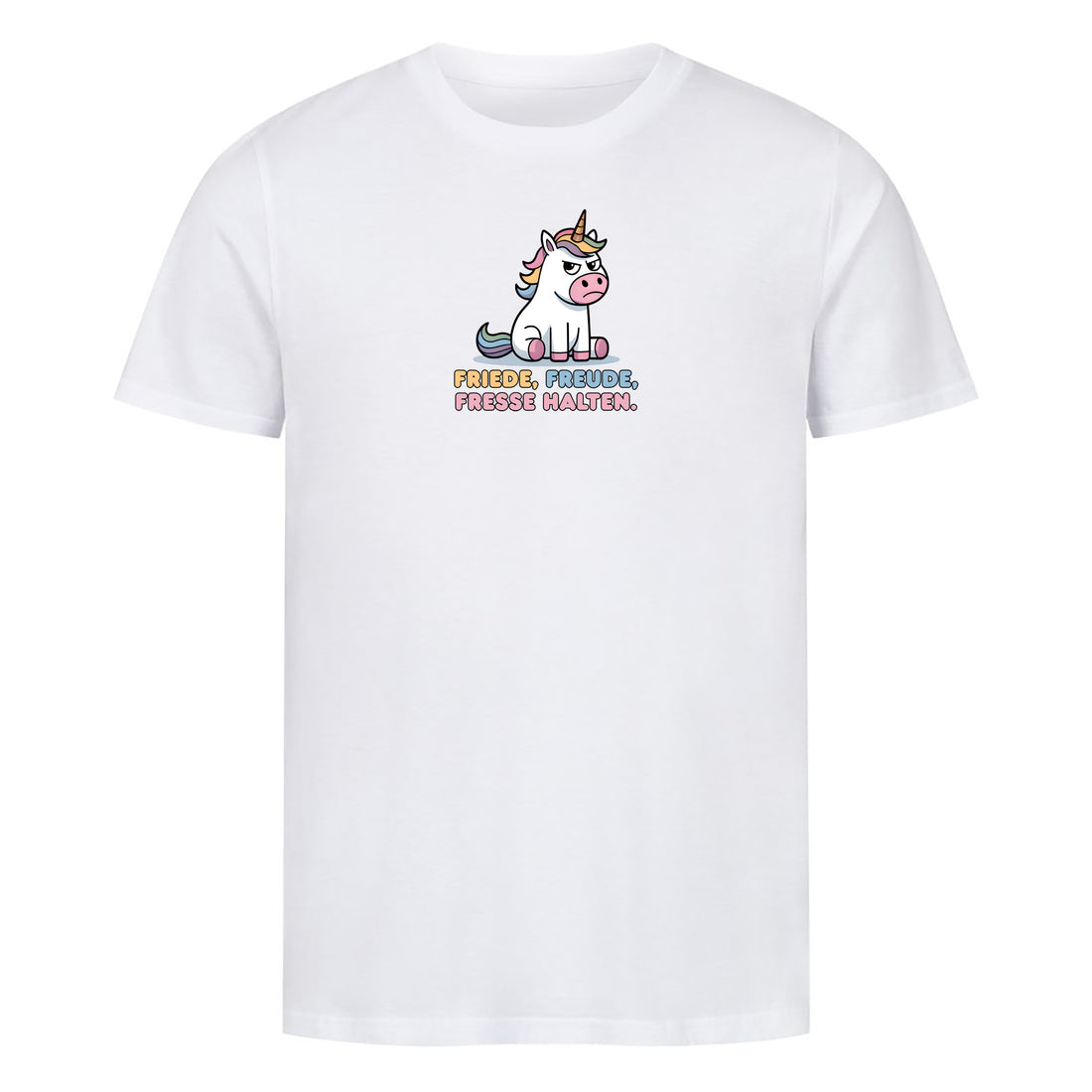 Bio T-Shirt Friede Freude Fresse halten, Motivansicht