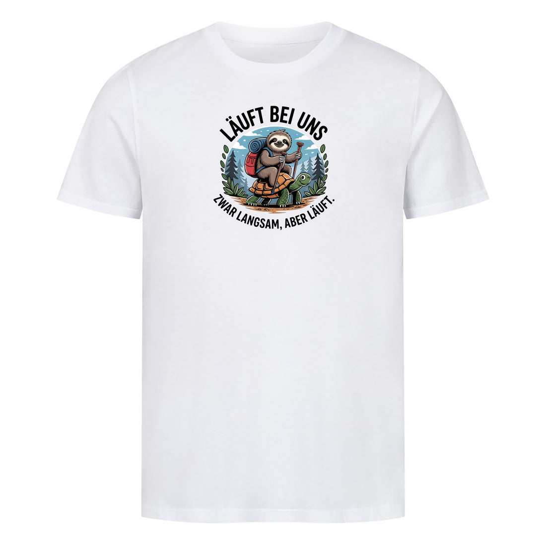 Bio T-Shirt Läuft bei Uns, Motivansicht