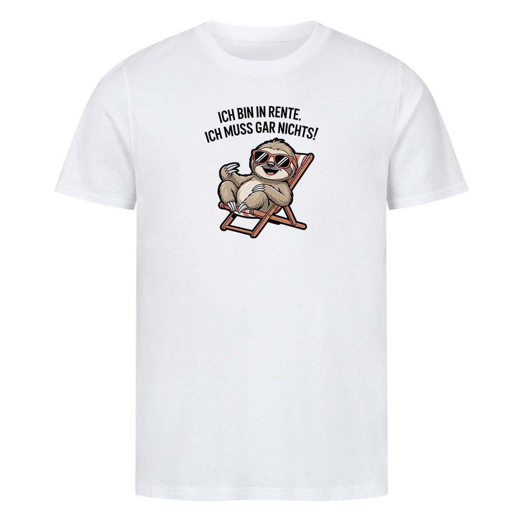 Bio T-Shirt Rente Faultier, Detailansicht