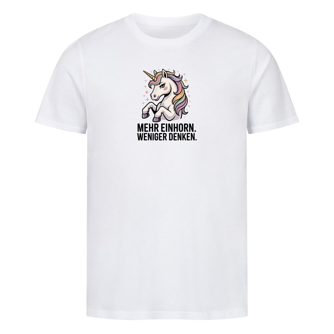 T-Shirt Mehr Einhorn, Motivansicht
