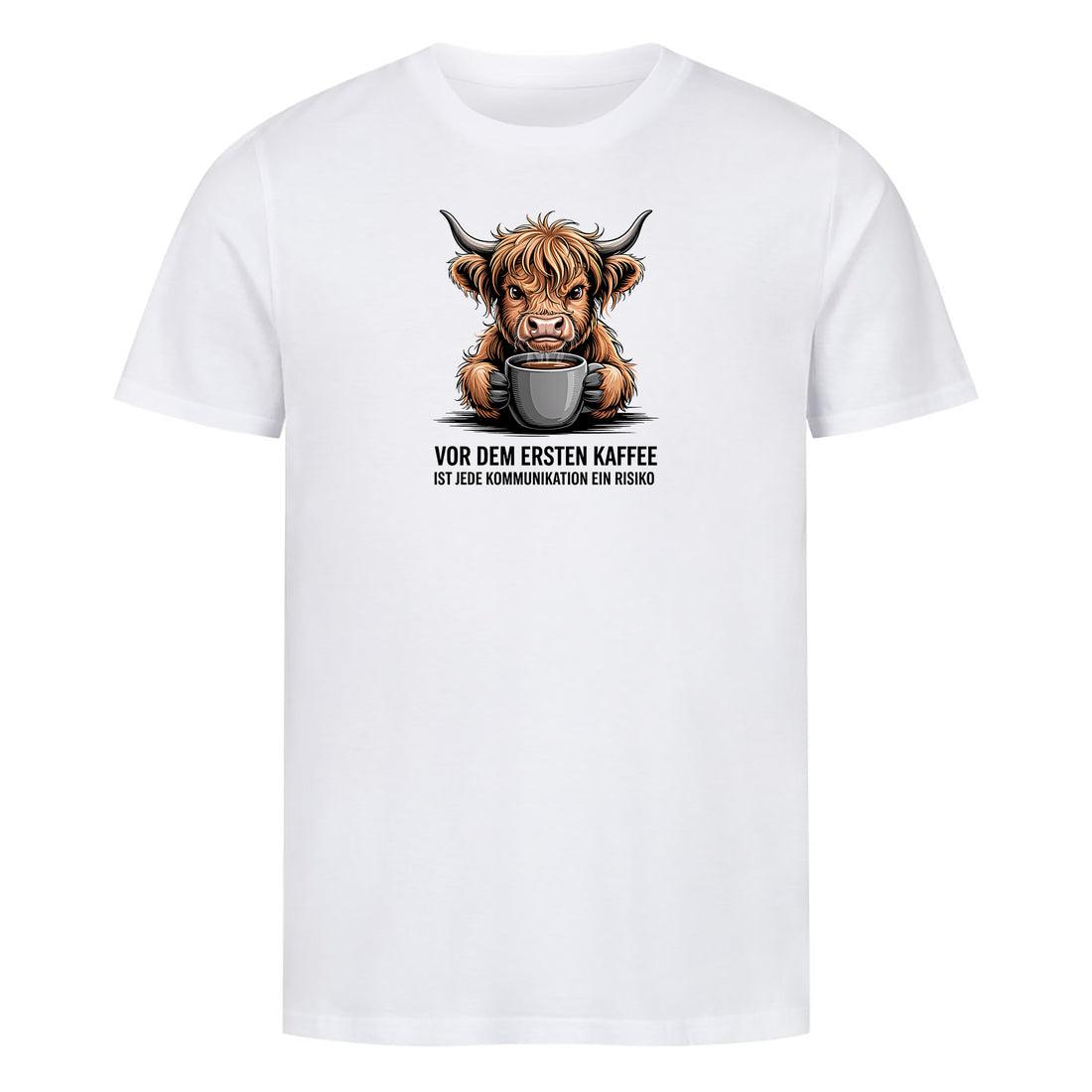 Bio T-Shirt Erster Kaffe, Motivansicht
