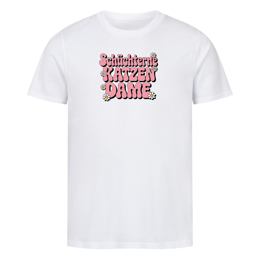 Schüchterne Katzen Dame T-Shirt