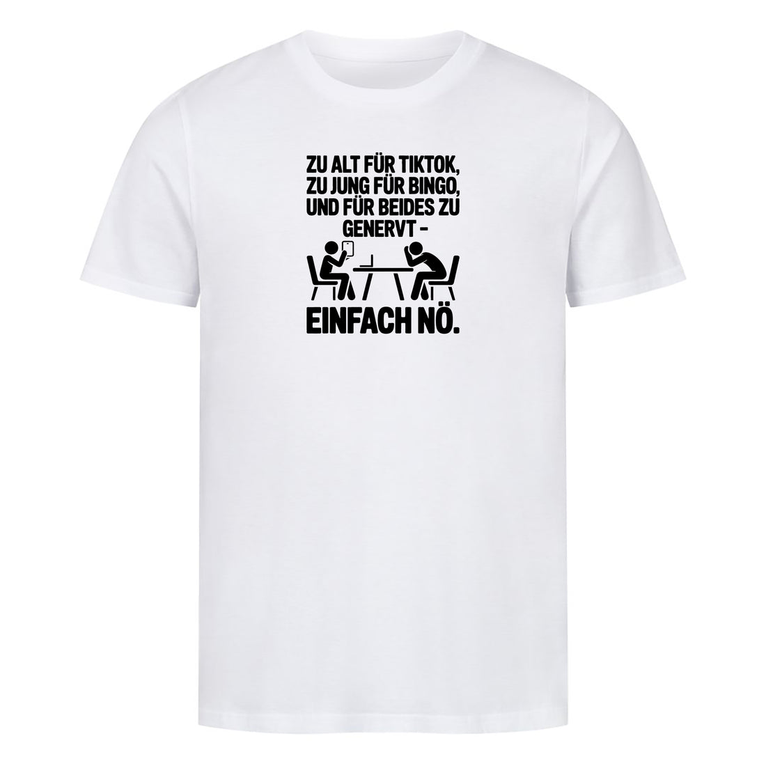 T-Shirt Einfach nö Personen, Motivansicht