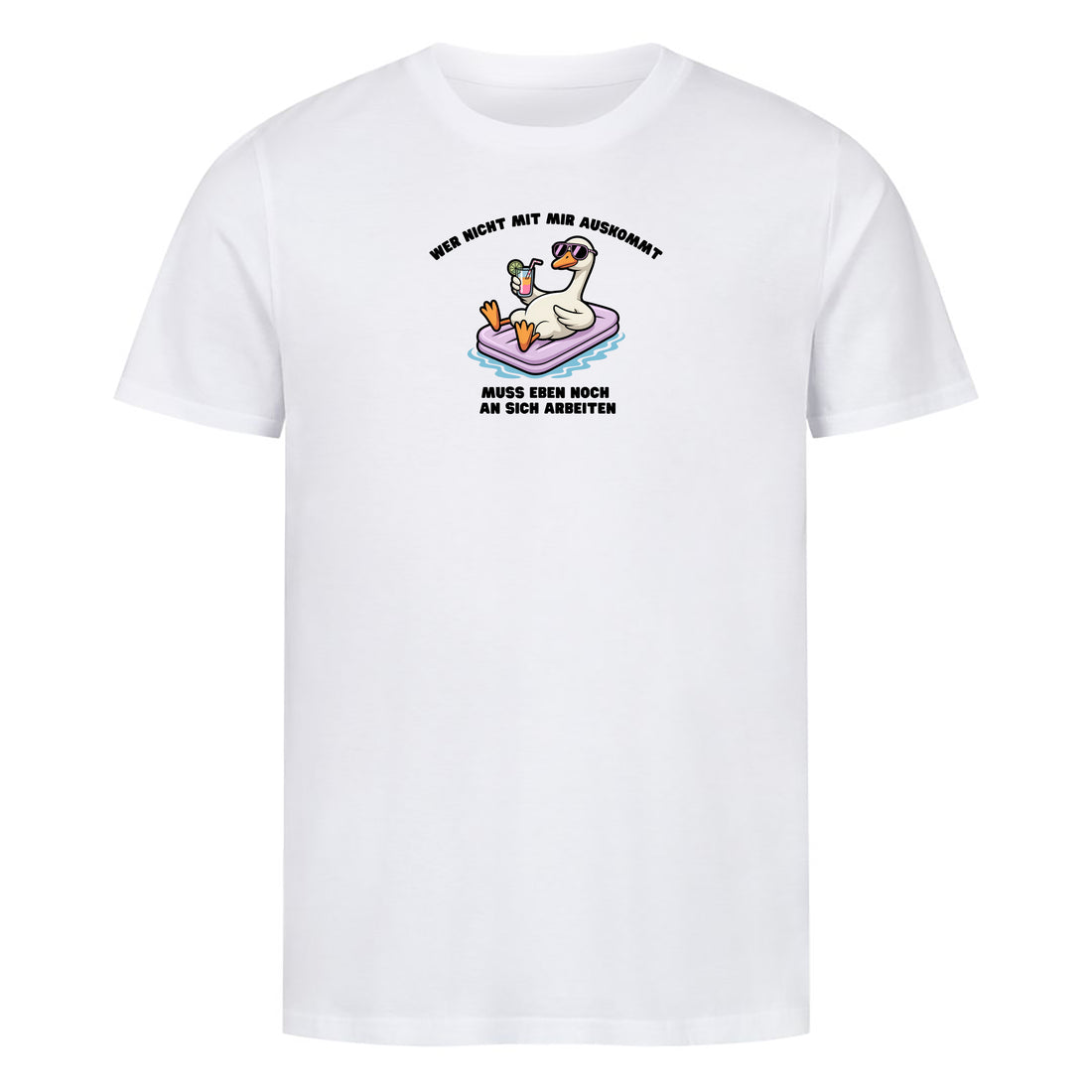 Bio T-Shirt Wer nicht mit mir auskommt, Motivansicht