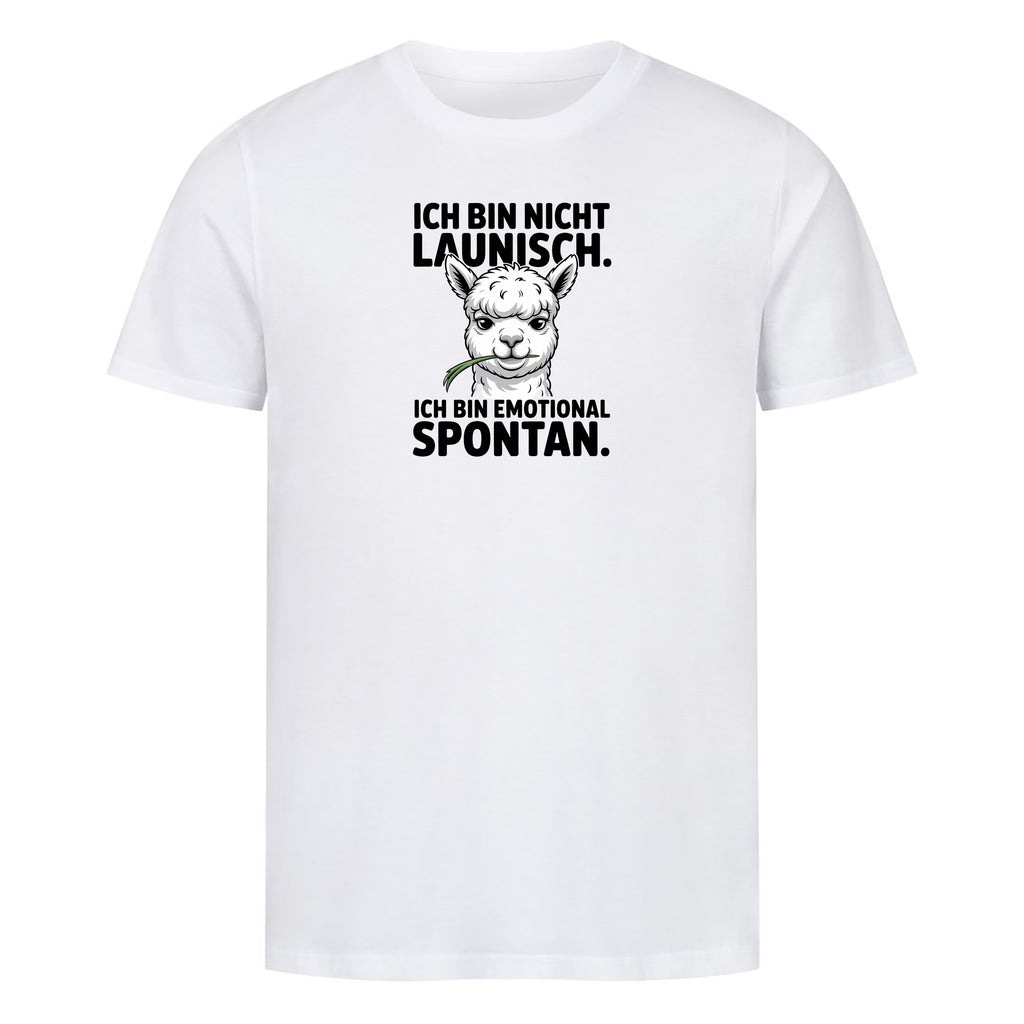 T-Shirt Ich Bin Nicht Launisch, Motivansicht