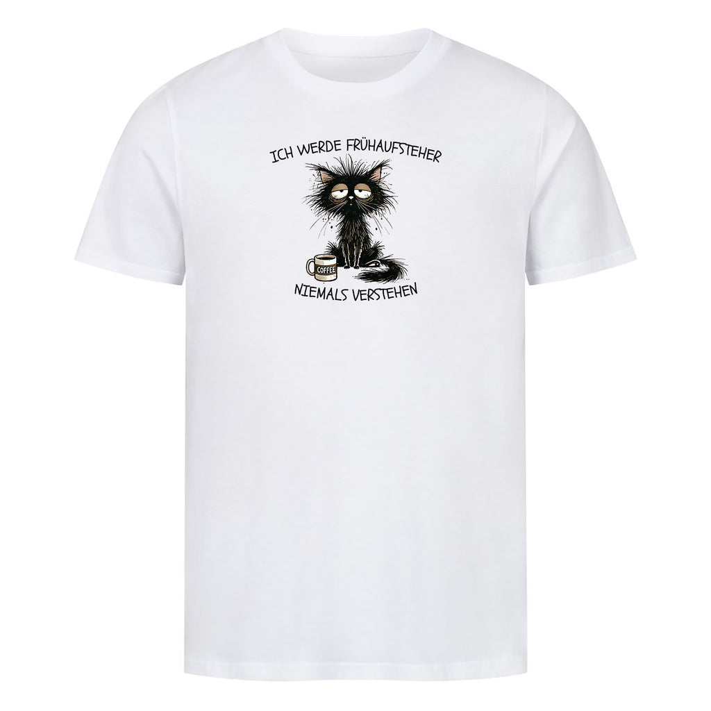 T-Shirt Frühaufsteher, getragen