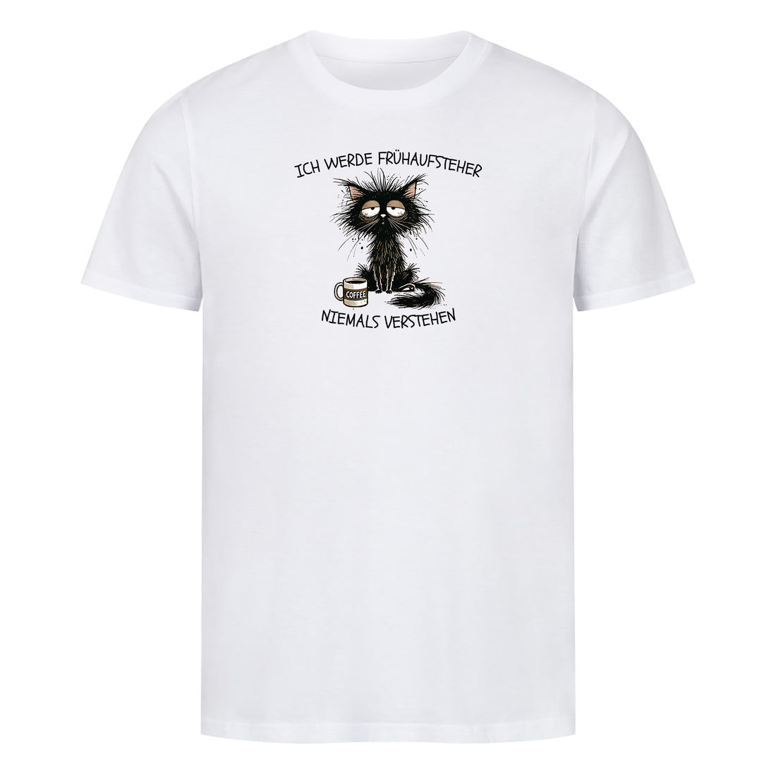 T-Shirt Frühaufsteher, getragen