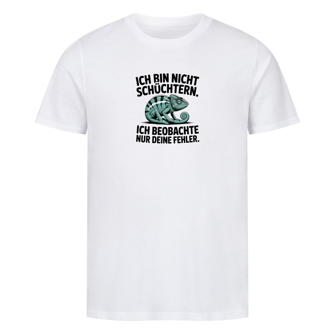 T-Shirt Nicht schüchtern, Motivansicht