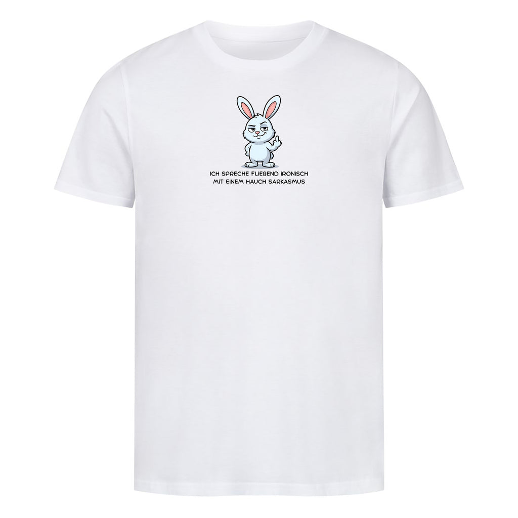 T-Shirt Ironisch mit einem Hauch Sarkasmus, Motivansicht