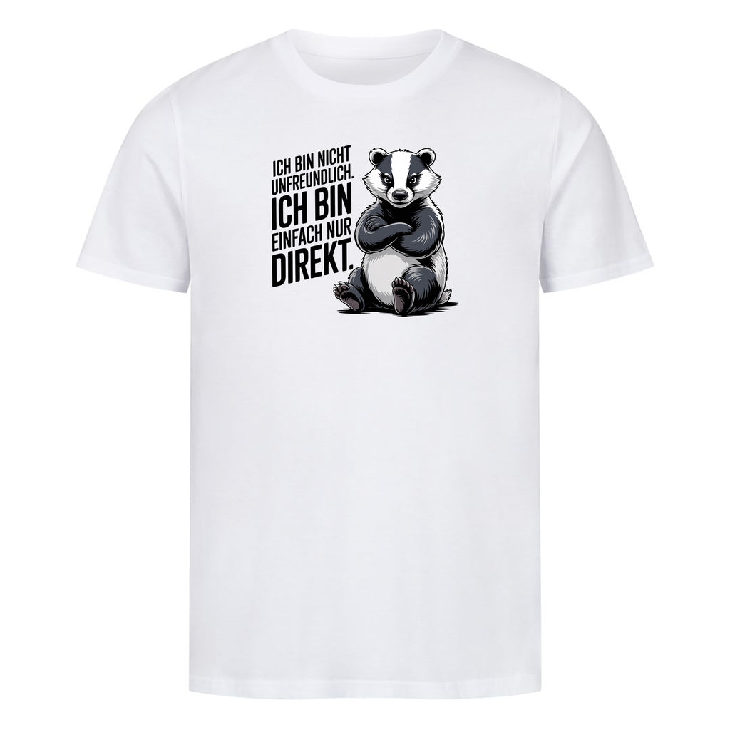 Bio T-Shirt Ich Bin Nicht Unfreundlich, Motivansicht