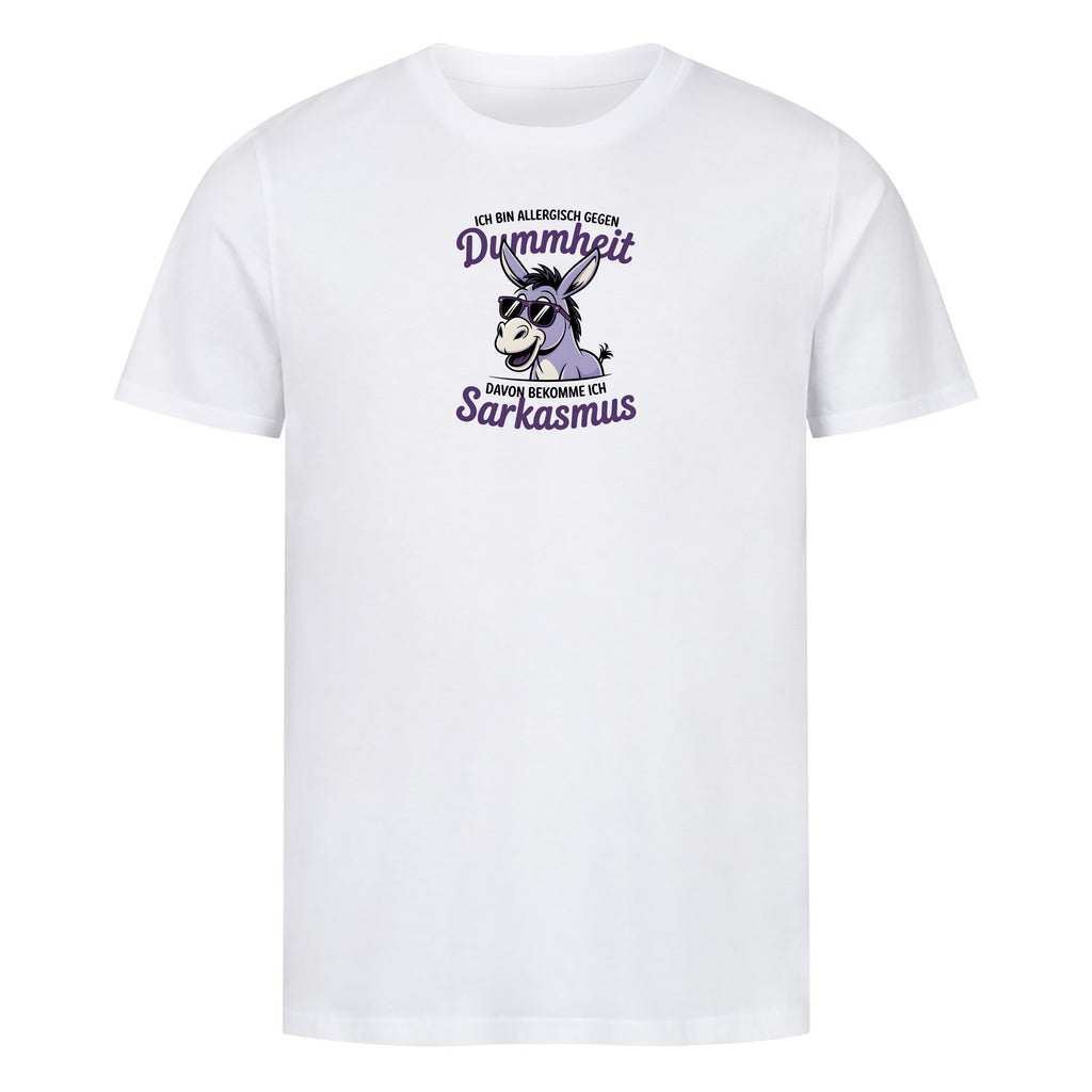 T-Shirt Von Dummheit bekomm ich Sarkasmus, Motivansicht
