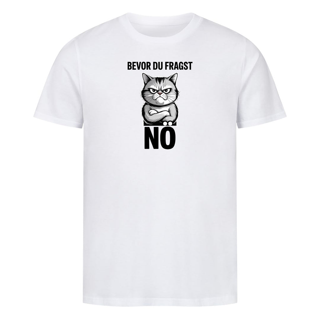 T-Shirt Bevor du fragst - Nö, Motivansicht