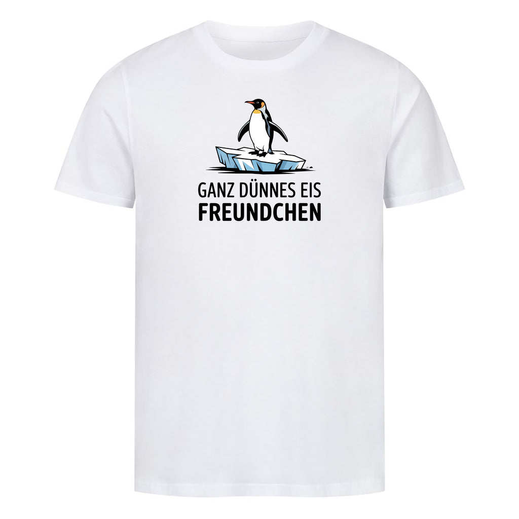 Bio T-Shirt Dünnes Eis Freundchen, Motivansicht