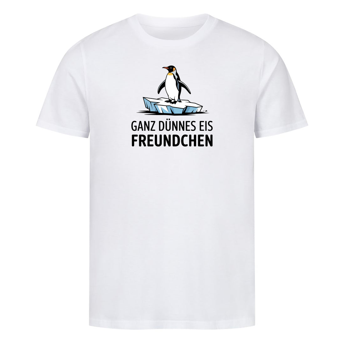 Bio T-Shirt Dünnes Eis Freundchen, Motivansicht