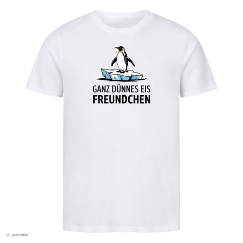 Bio T-Shirt Dünnes Eis Freundchen, Motivansicht
