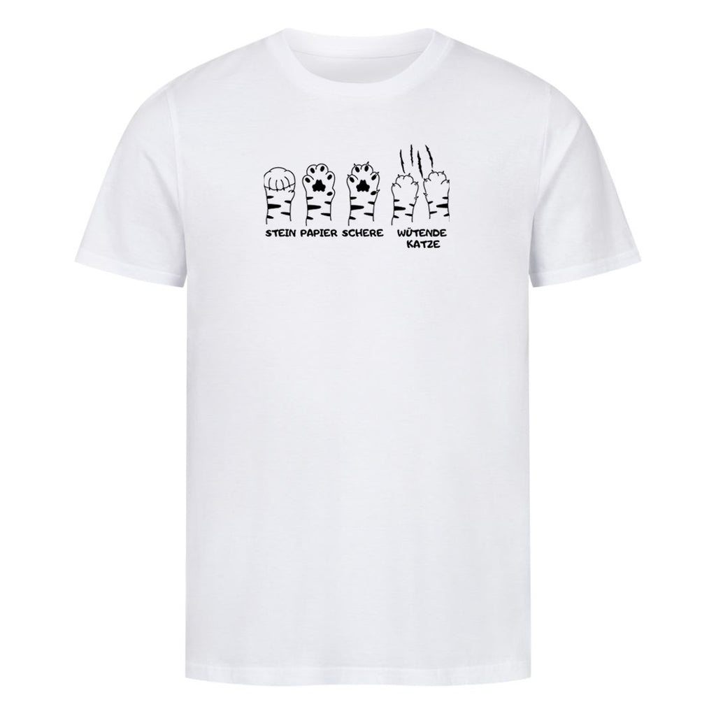Stein Papier Schere Katze T-Shirt