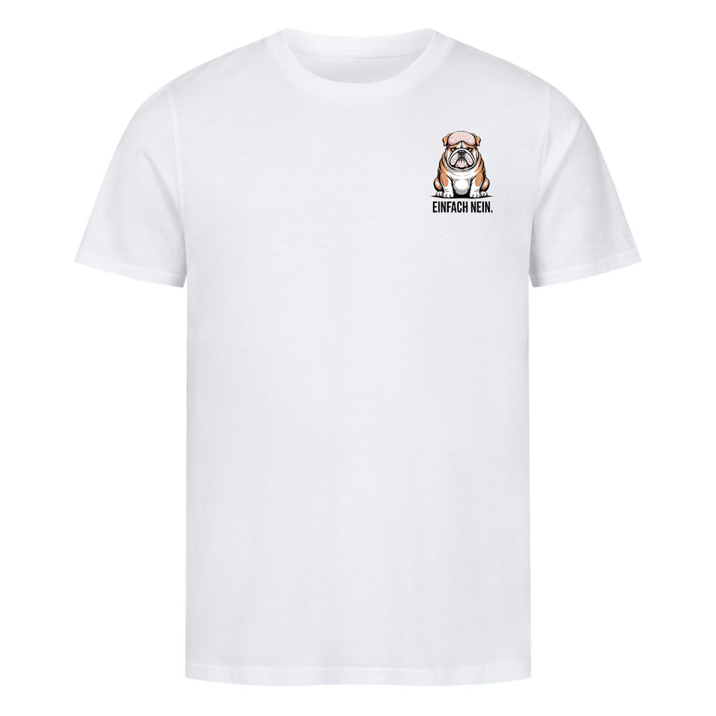T-Shirt Einfach nein Hund, Detailansicht