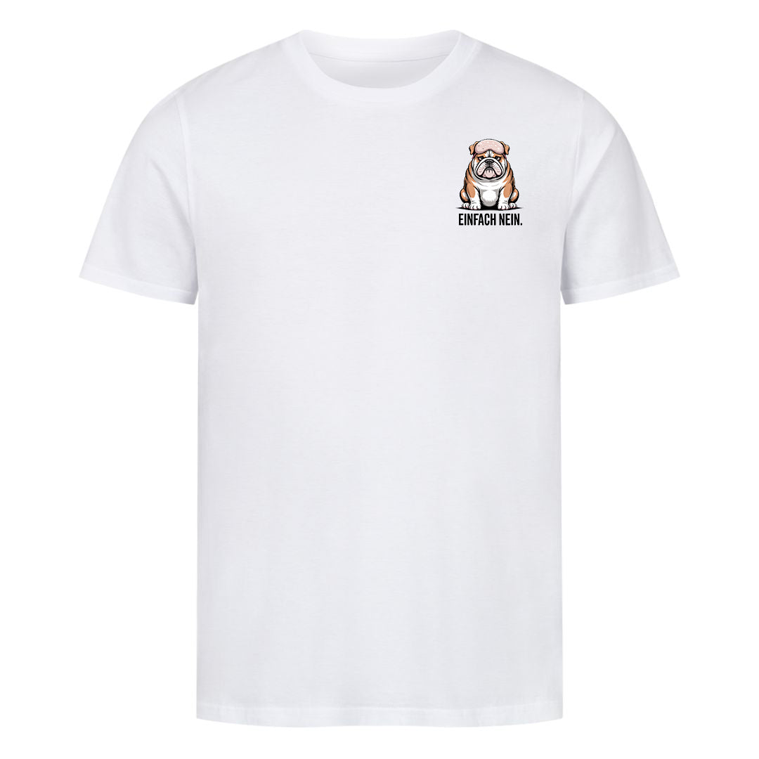 T-Shirt Einfach nein Hund, Detailansicht