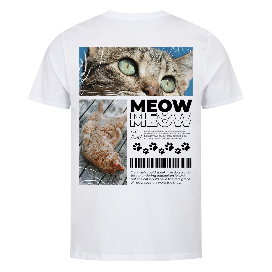 Cat Definition Modern T-Shirt BackPrint