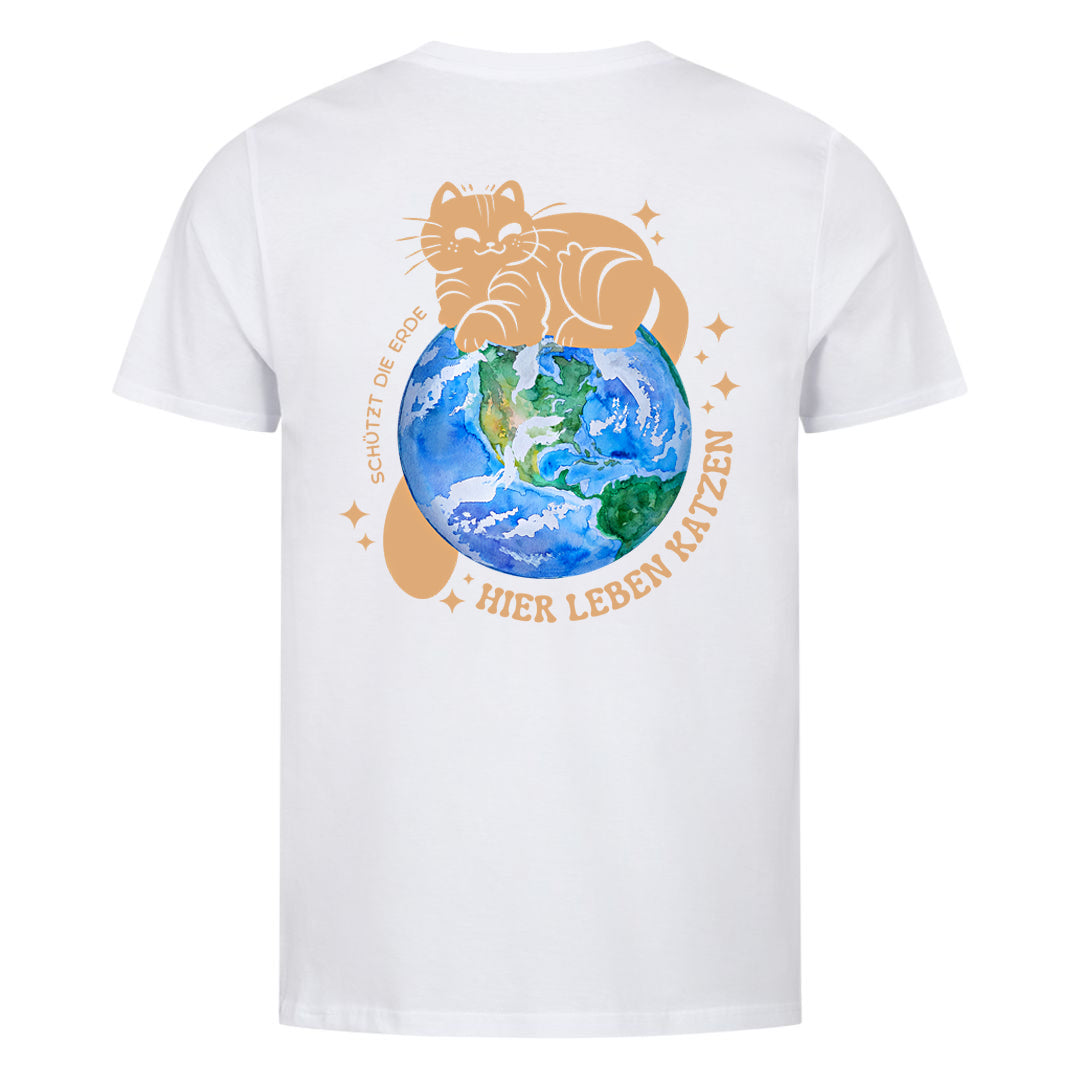 Schützt die Erde T-Shirt BackPrint