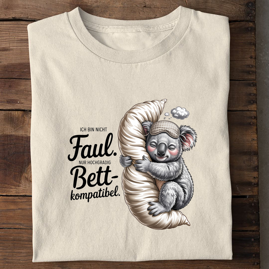 T-Shirt Bett Kompatibel, Seitenansicht