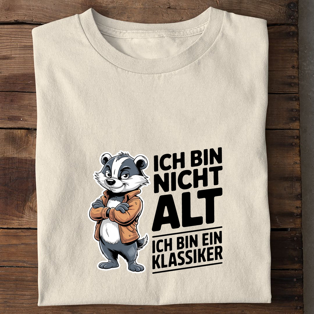 T-Shirt Ich bin ein Klassiker, Seitenansicht